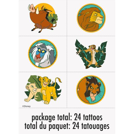 Lion King Temporary Tattoos The Lion King Party Favors Lion King Temporary Tattoos The Lion King Party Favors